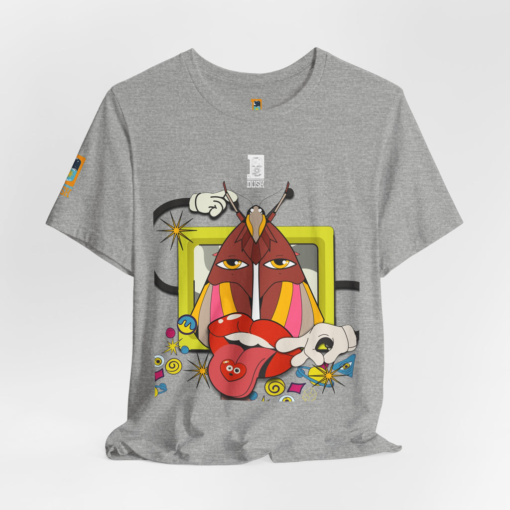 Surreal Pop Art Graphic Tee — Colorful Abstract Face Art T-Shirt | Unisex Bella+Canvas 3001