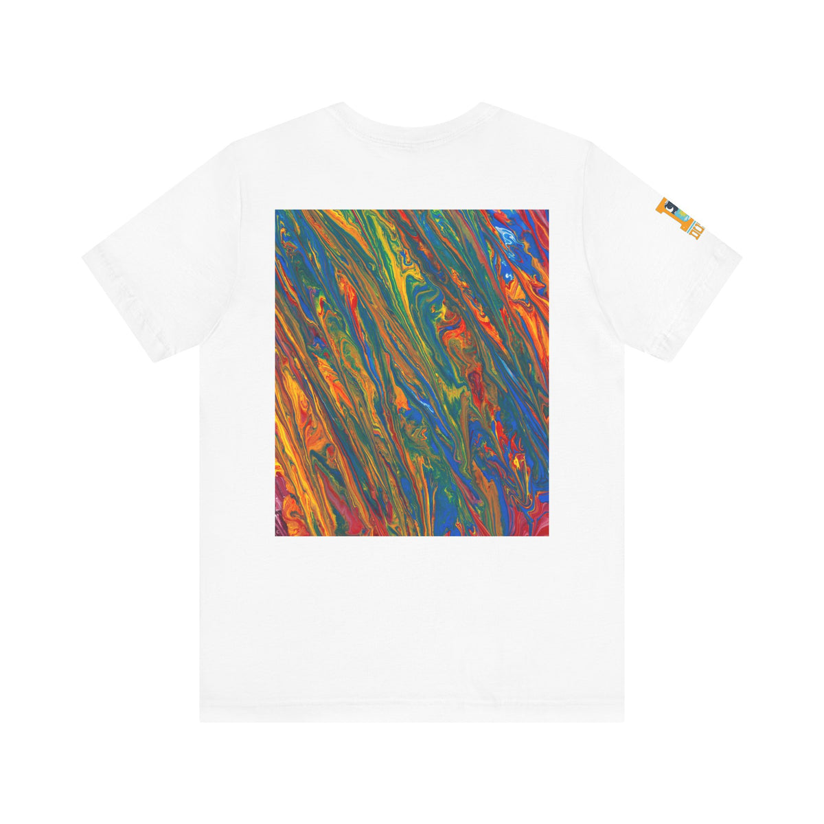 Surreal Pop Art Graphic Tee — Colorful Abstract Face Art T-Shirt | Unisex Bella+Canvas 3001