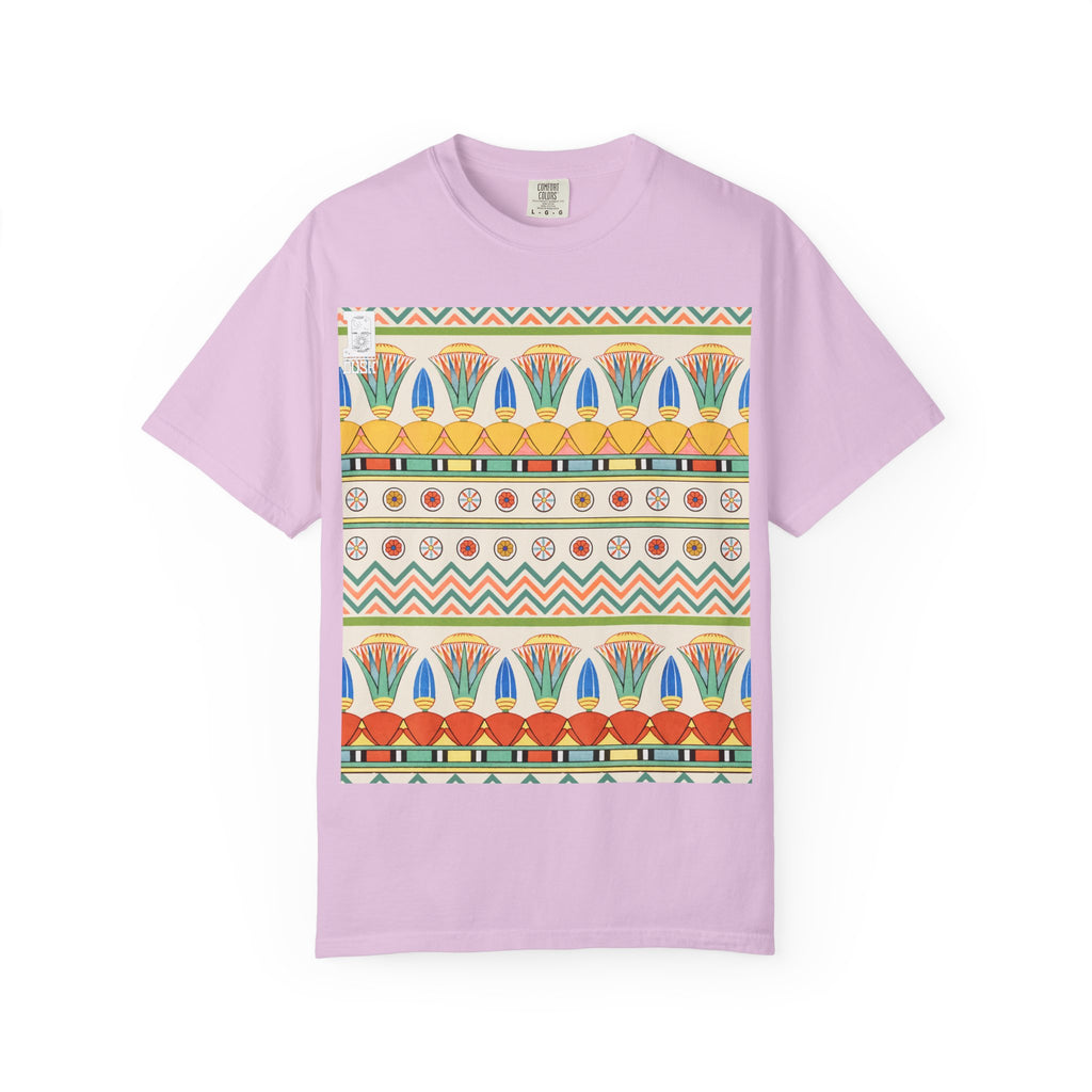 Egyptian Lotus Pattern T-Shirt | Comfort Colors Garment-Dyed Tee