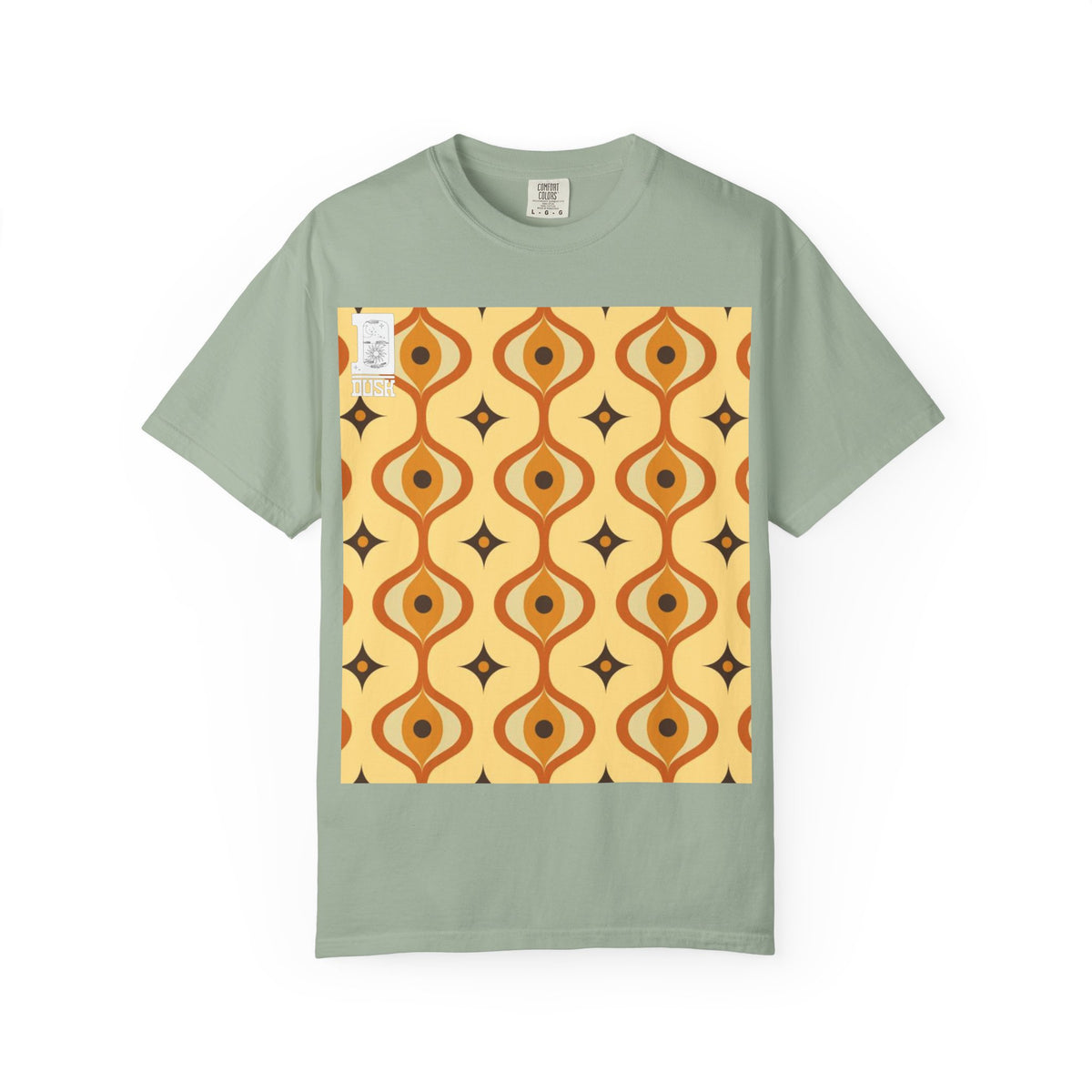 Retro 70s Groovy Pattern T-Shirt | Comfort Colors Garment-Dyed Tee