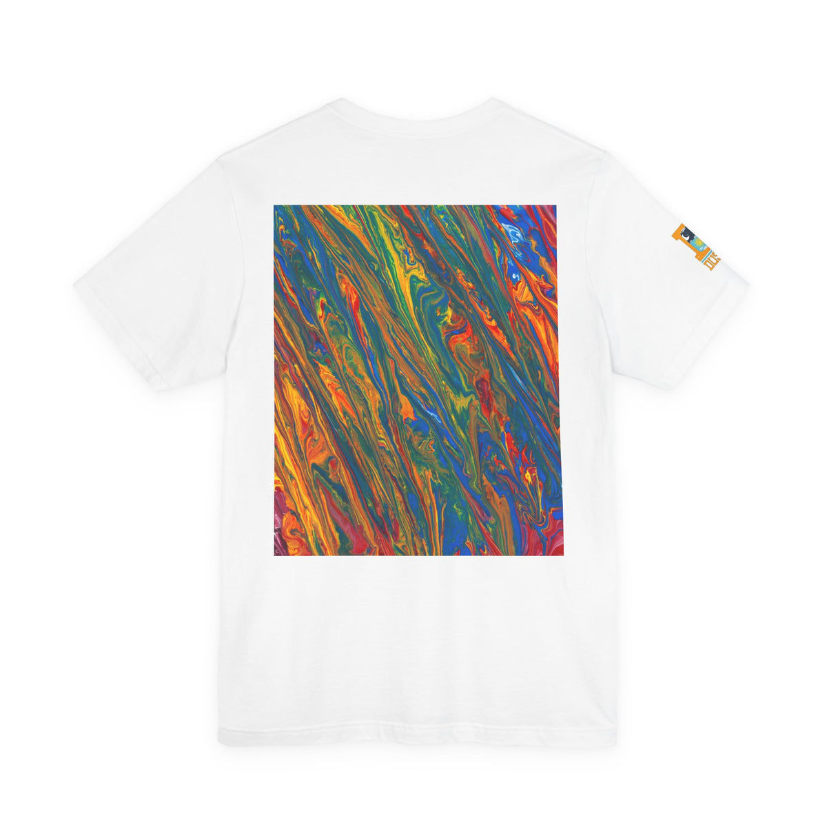 Surreal Pop Art Graphic Tee — Colorful Abstract Face Art T-Shirt | Unisex Bella+Canvas 3001