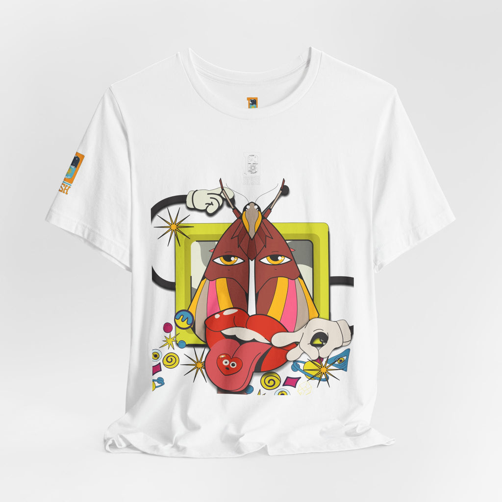 Surreal Pop Art Graphic Tee — Colorful Abstract Face Art T-Shirt | Unisex Bella+Canvas 3001