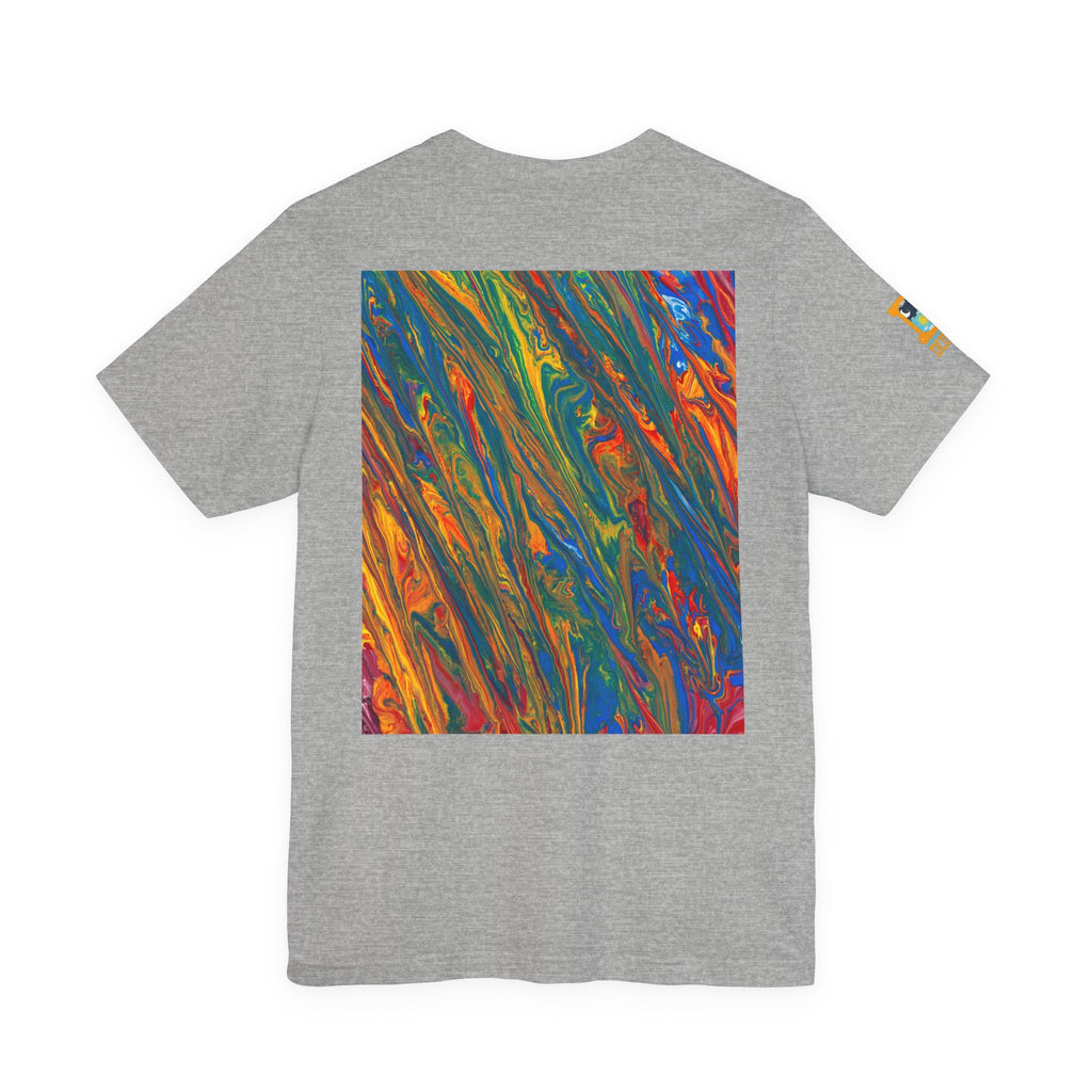 Surreal Pop Art Graphic Tee — Colorful Abstract Face Art T-Shirt | Unisex Bella+Canvas 3001