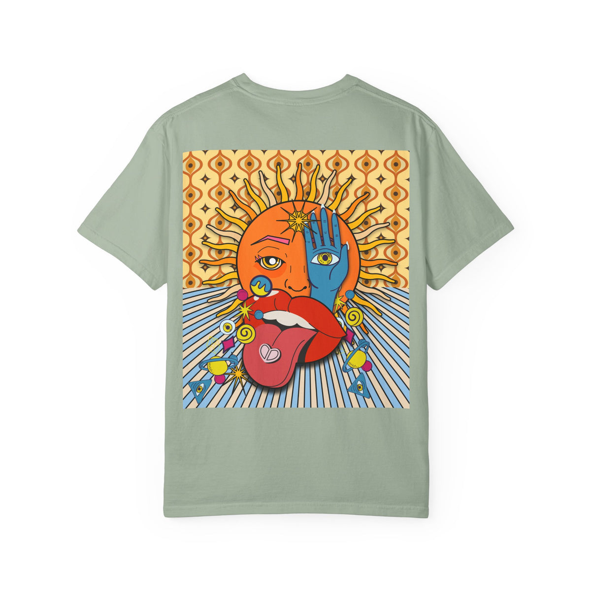 Retro 70s Groovy Pattern T-Shirt | Comfort Colors Garment-Dyed Tee