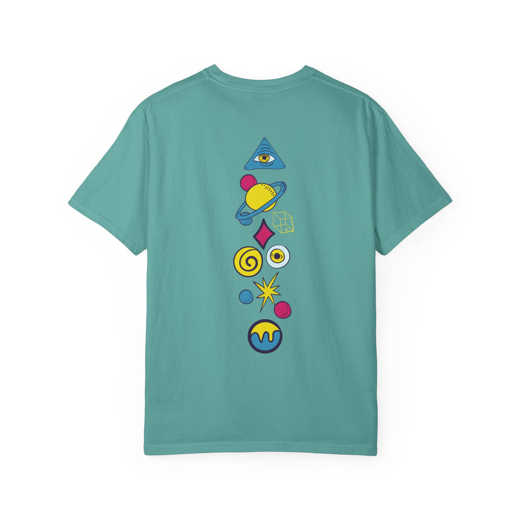 Mystic Hands Graphic Tee, Retro Folk Art Celestial Shirt, Comfort Colors Garment-Dyed Unisex T-Shirt