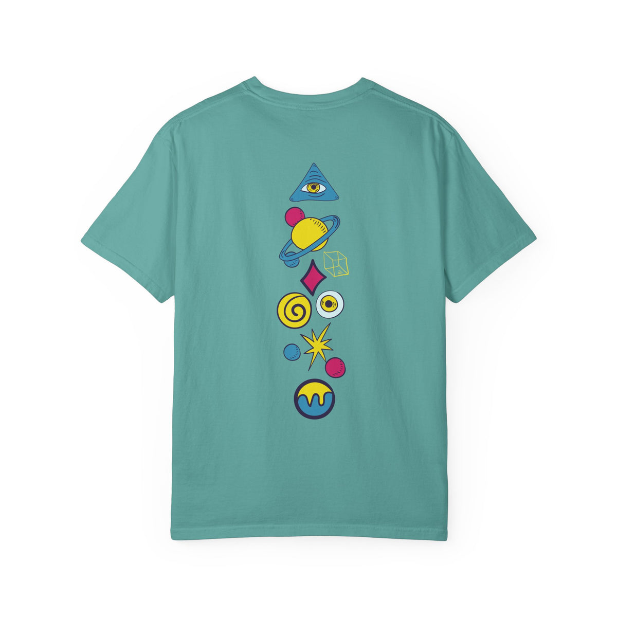Mystic Hands Graphic Tee, Retro Folk Art Celestial Shirt, Comfort Colors Garment-Dyed Unisex T-Shirt
