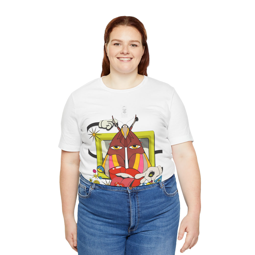 Surreal Pop Art Graphic Tee — Colorful Abstract Face Art T-Shirt | Unisex Bella+Canvas 3001