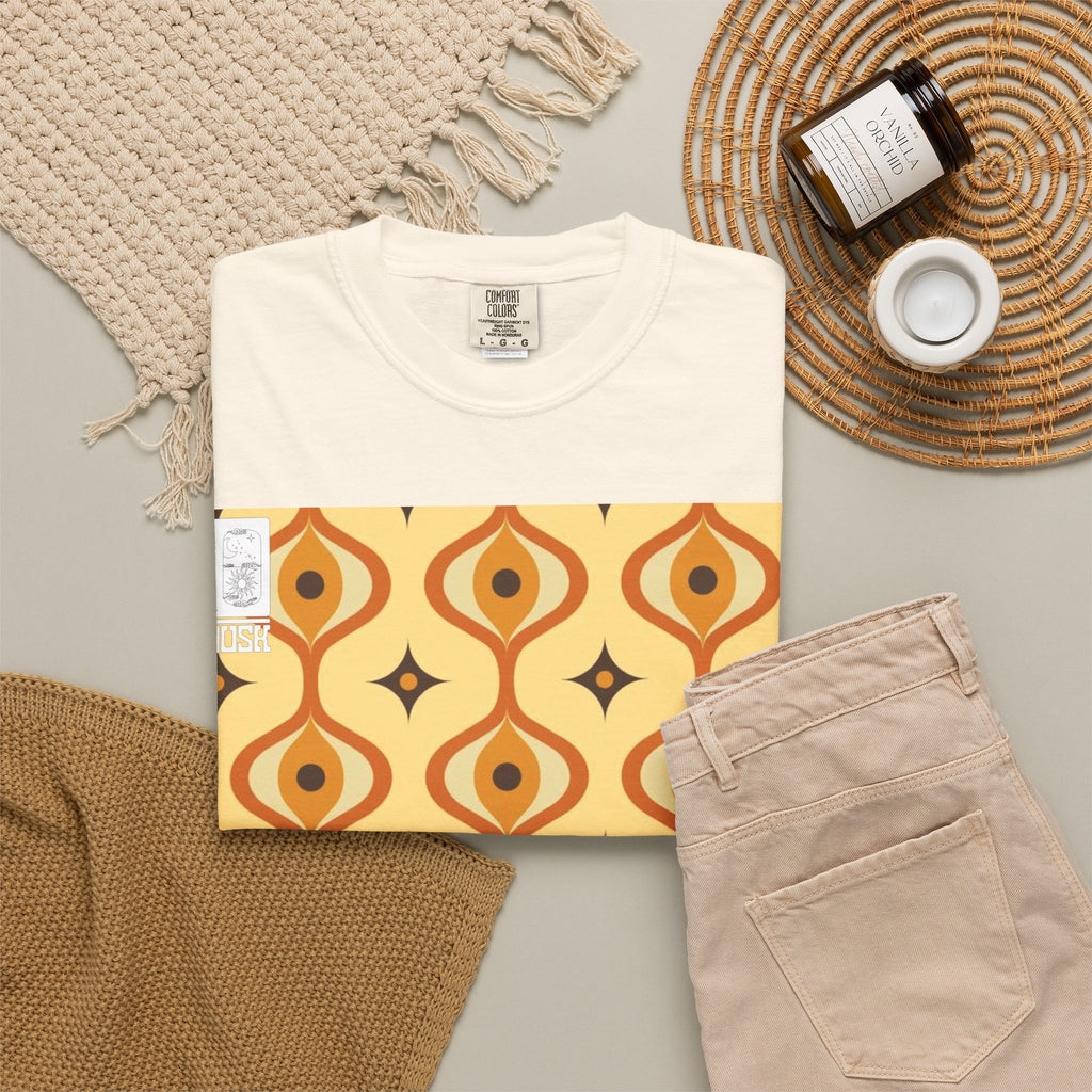 Retro 70s Groovy Pattern T-Shirt | Comfort Colors Garment-Dyed Tee