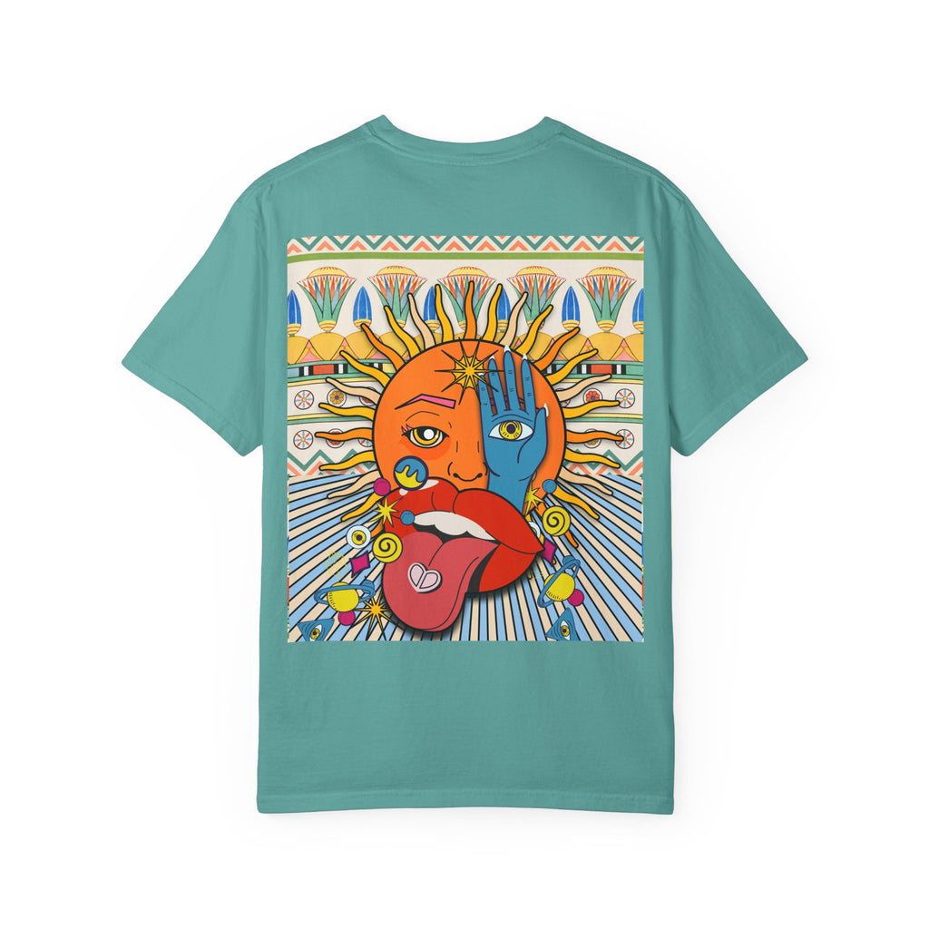 Egyptian Lotus Pattern T-Shirt | Comfort Colors Garment-Dyed Tee