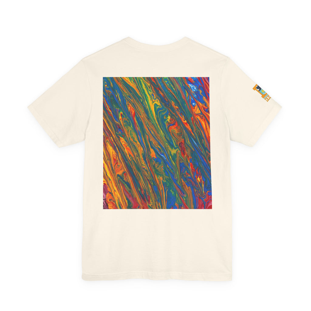 Surreal Pop Art Graphic Tee — Colorful Abstract Face Art T-Shirt | Unisex Bella+Canvas 3001