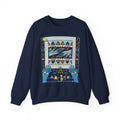 Folk Art Whale Sweatshirt - Boho Mystic Hands Crewneck, Retro Ocean Graphic Unisex Sweater