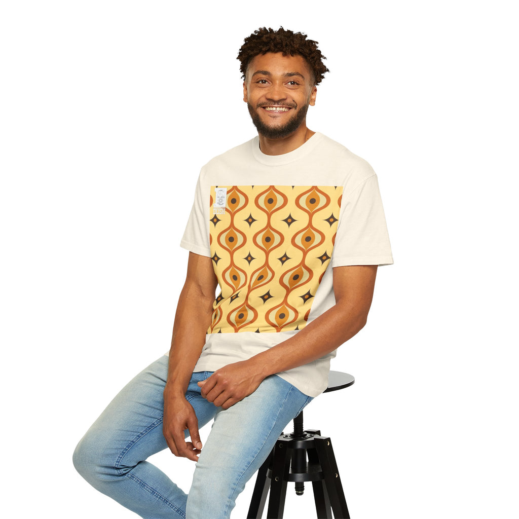 Retro 70s Groovy Pattern T-Shirt | Comfort Colors Garment-Dyed Tee