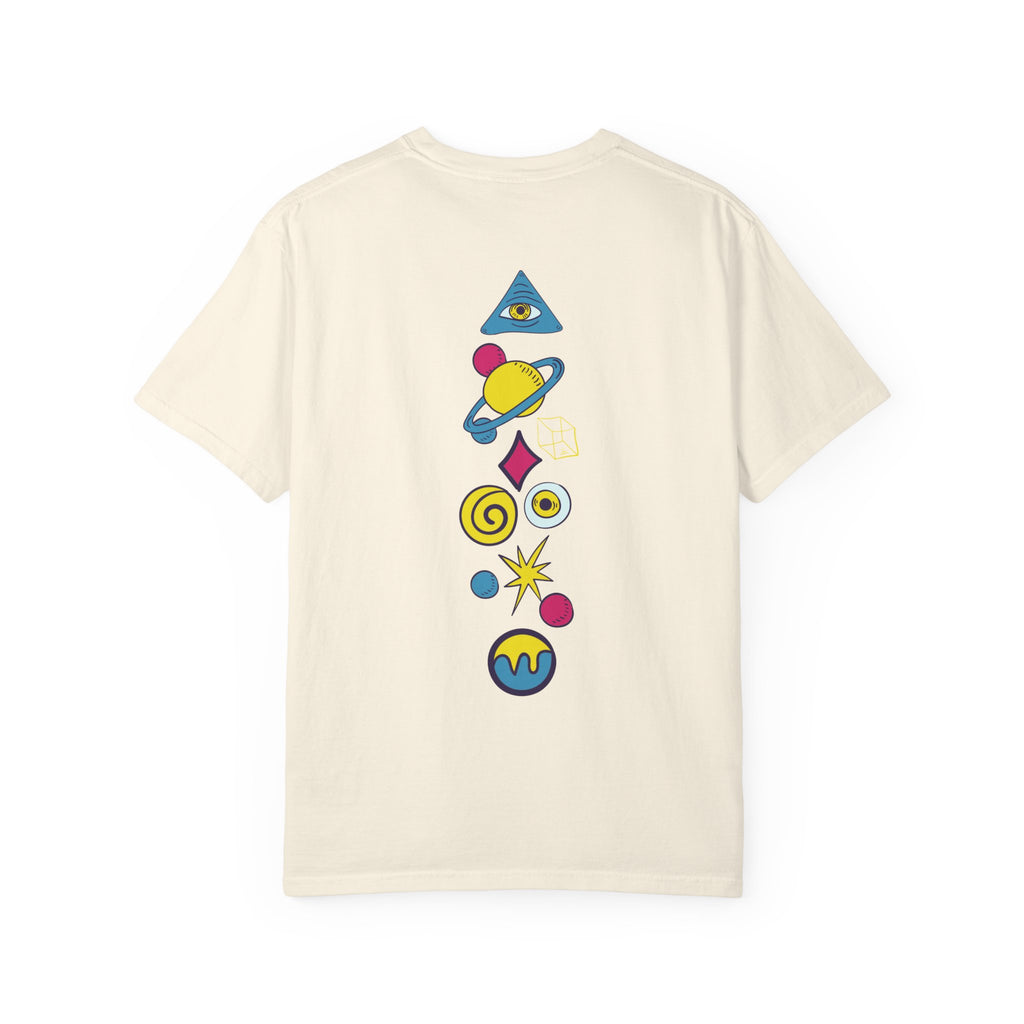 Mystic Hands Graphic Tee, Retro Folk Art Celestial Shirt, Comfort Colors Garment-Dyed Unisex T-Shirt