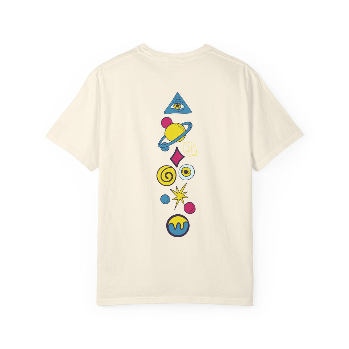 Mystic Hands Graphic Tee, Retro Folk Art Celestial Shirt, Comfort Colors Garment-Dyed Unisex T-Shirt